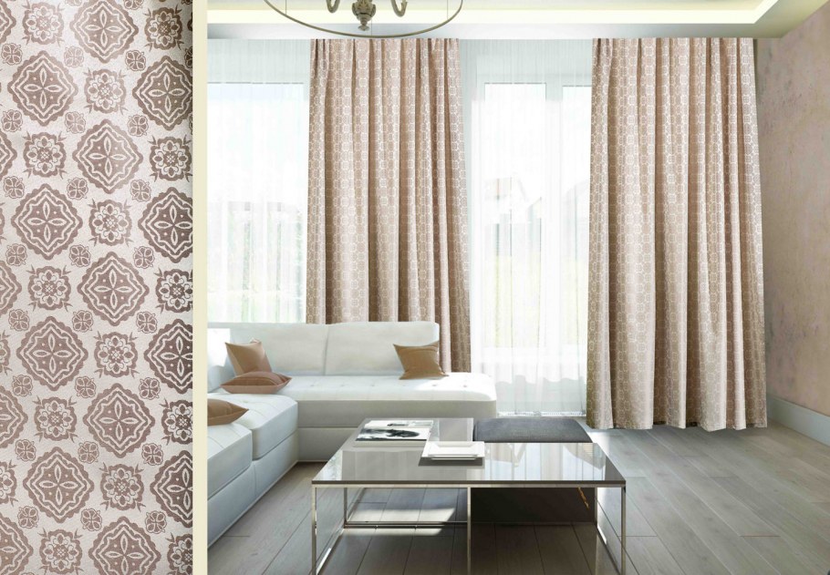 Ткань для штор с потертостями