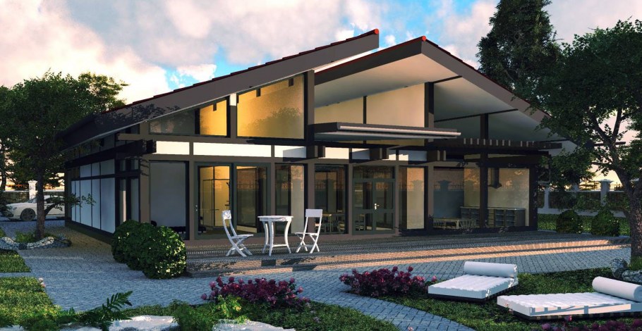 Проекты одноэтажных домов фахверк