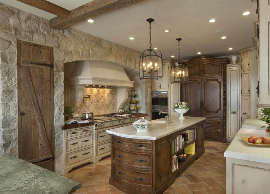 Интерьер кухни под старину