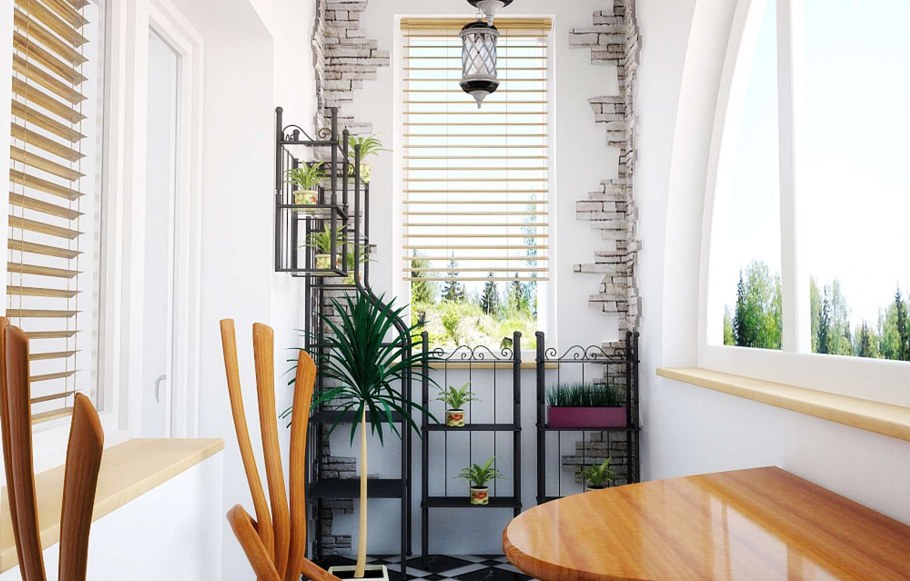 Интерьер лоджии