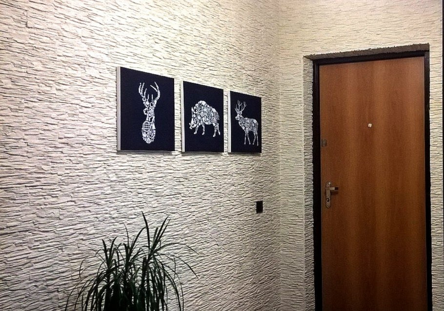 Отделка стен в прихожей