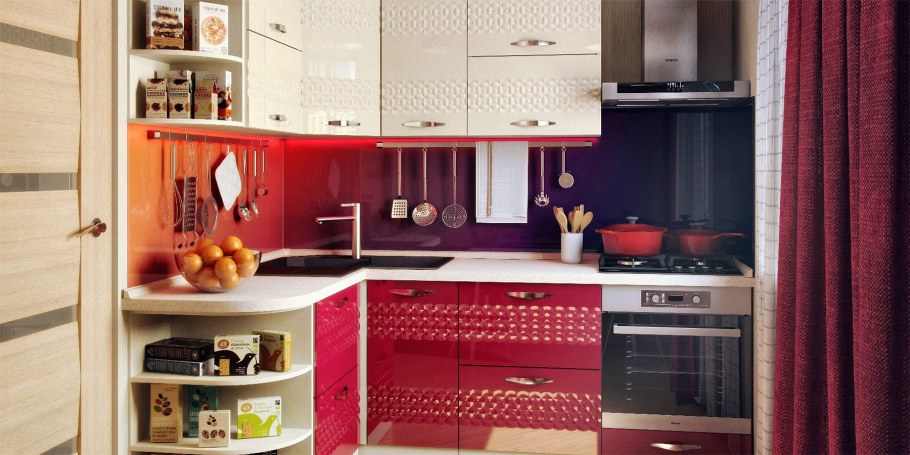 Кухонные гарнитуры для маленькой кухни
