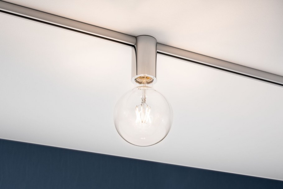 Трековый светильник Ceiling Socket, 1xe27, хром (Paulmann, 95200)