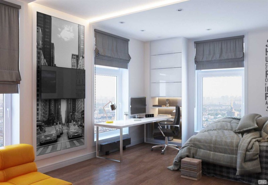 Шторы в комнату парня