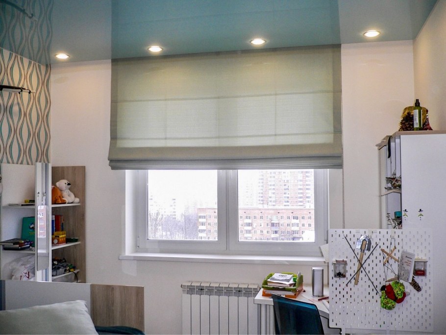 Римские шторы снизу вверх