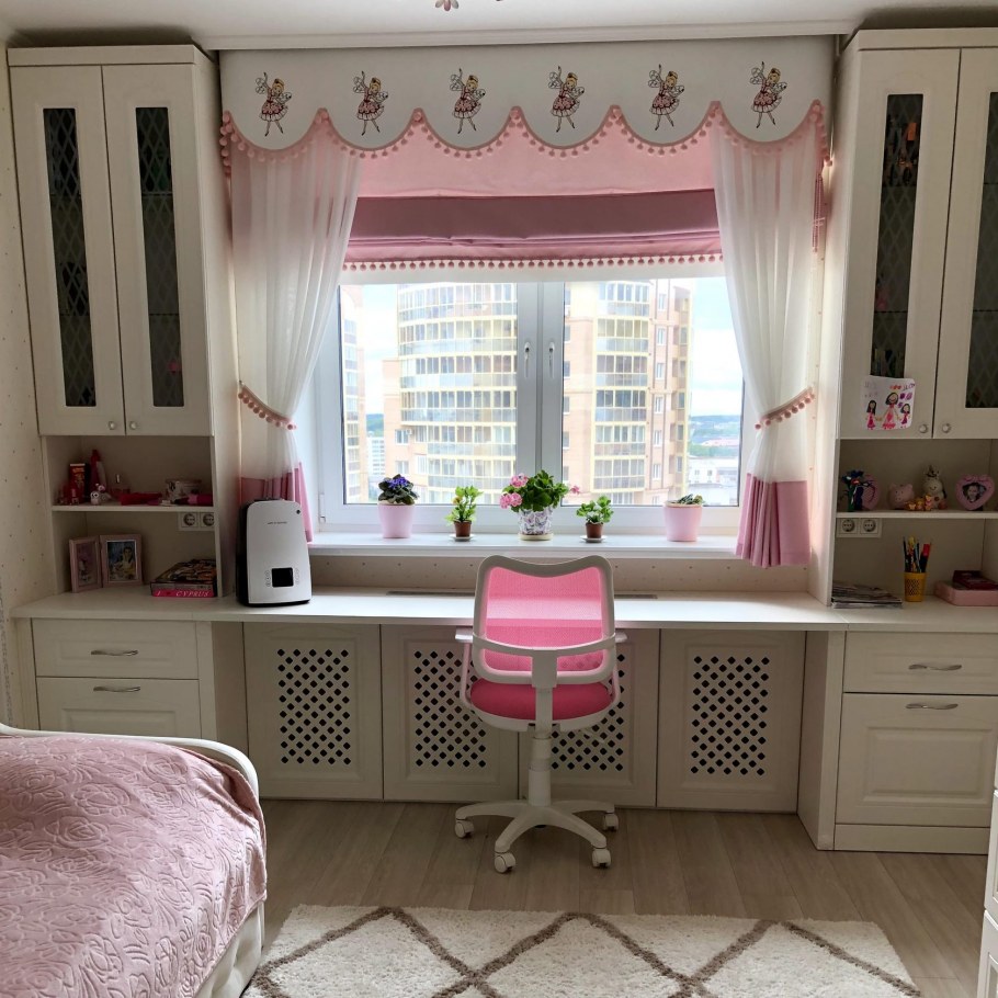 Римские шторы в комнату девочки