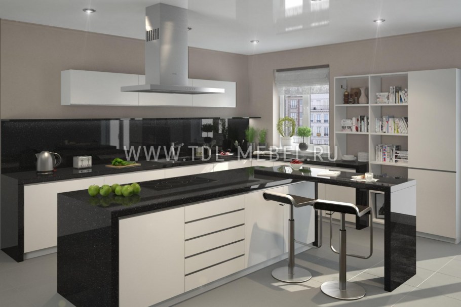 Столешница Скиф 26 гранит черный глянец