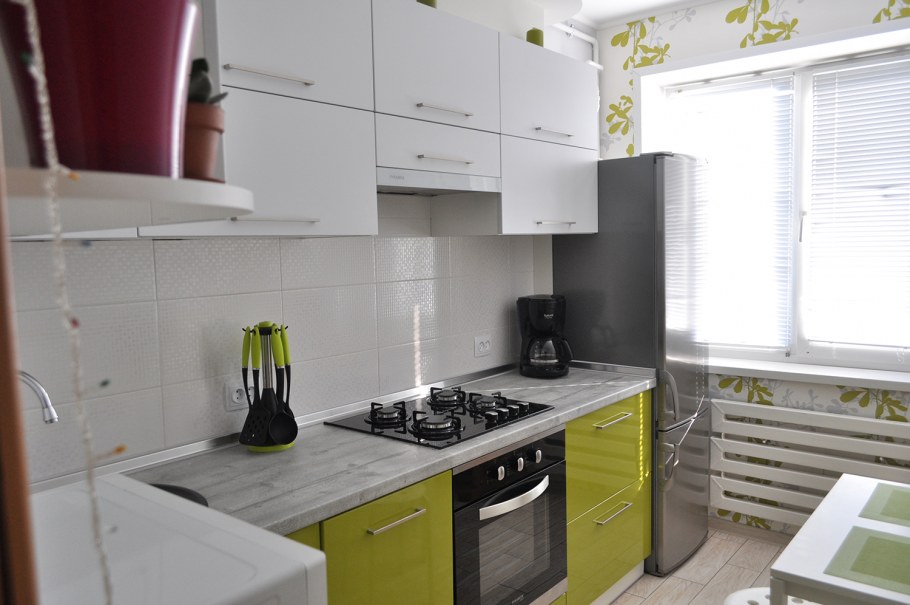 Интерьер кухни 12 кв.м прямоугольная