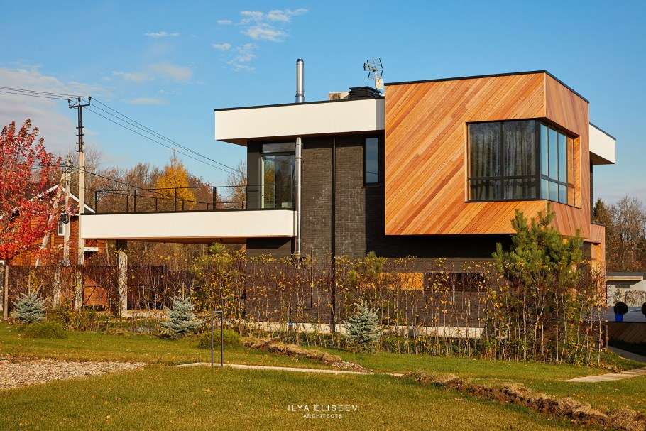 Дом с плоской крышей z500