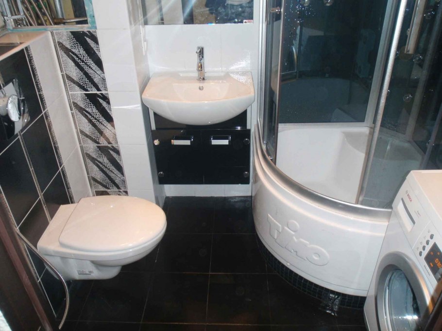 Хрущевка санузел совмещенный с душевой кабиной