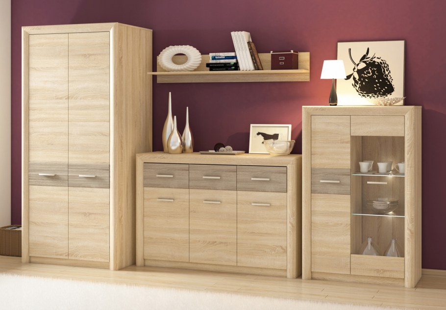 Мебель цвет дуб сонома "Кастель-02"