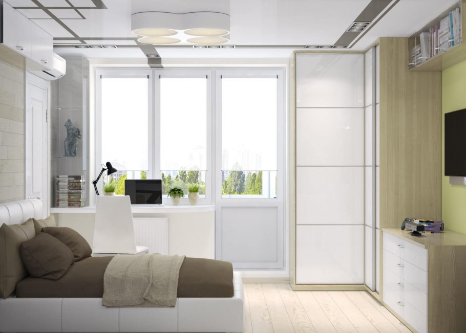 Спальня и детская из однушки двушка