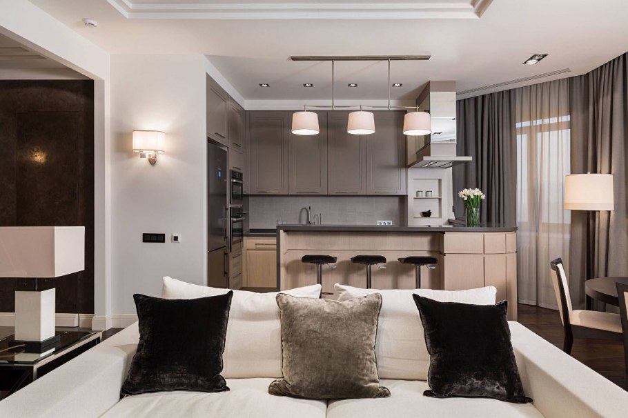 Свет в кухню гостиную