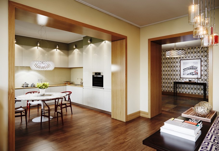 Дверь в кухню гостиную