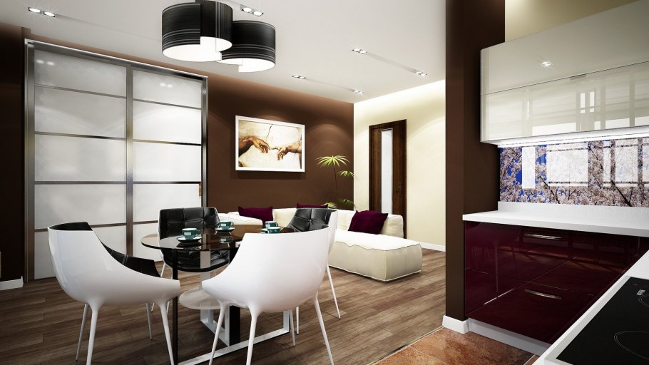 Дизайн гостиной 3 на 5