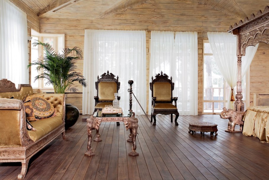 Интерьер в стиле русской усадьбы