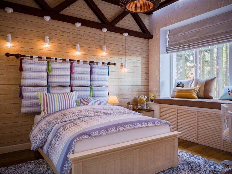 Гостевая спальня в загородном доме