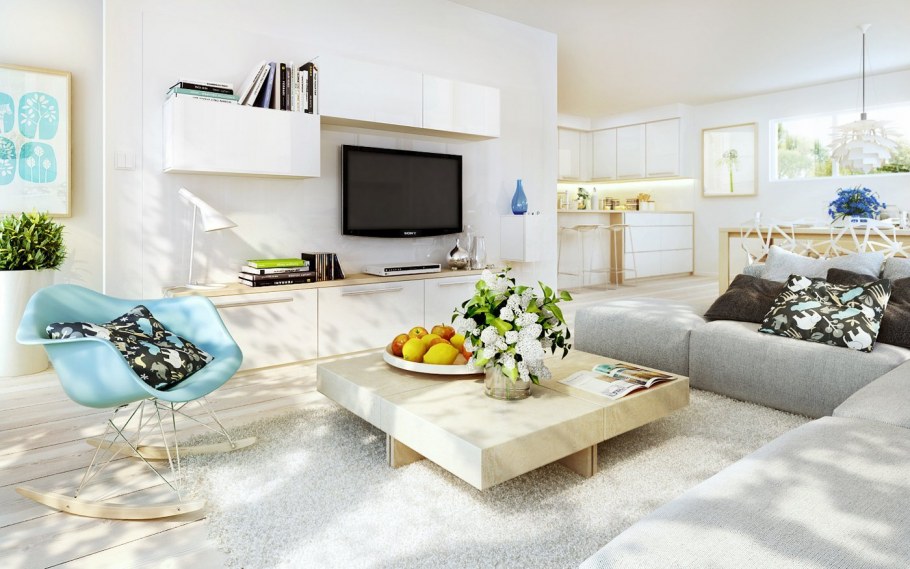 Мебель в светлой квартире