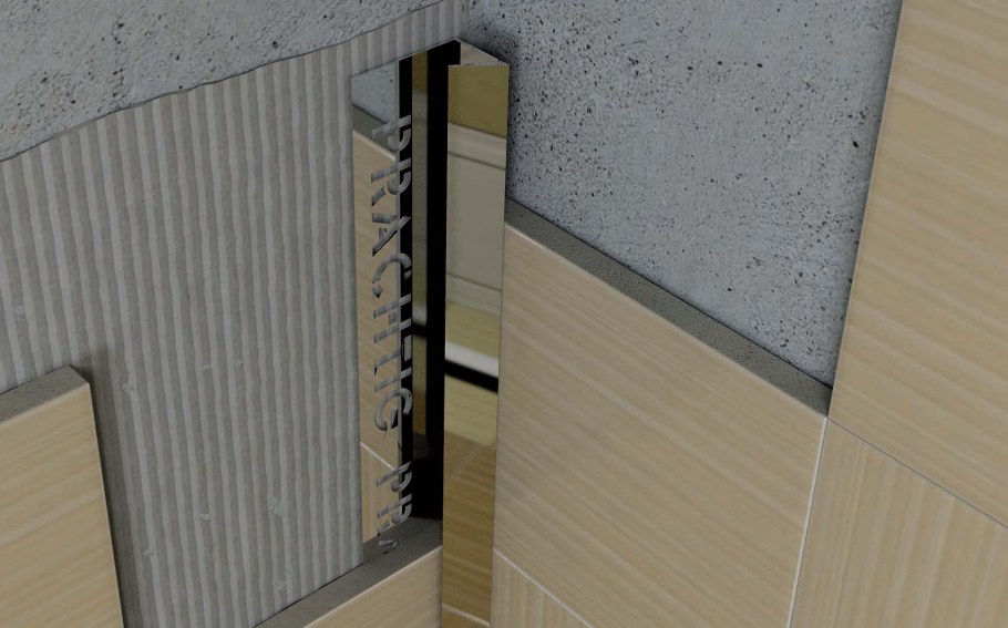 Угловой защитный профиль для плитки пк11нс