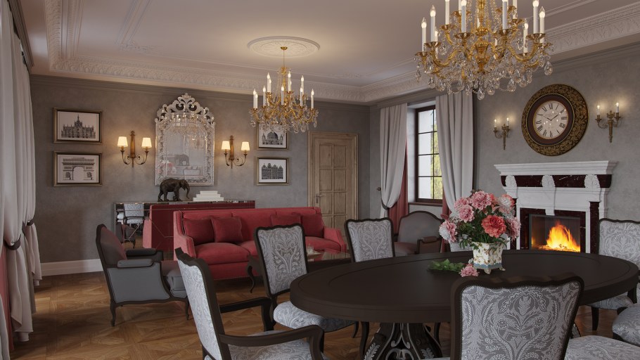 Тяжелый Люкс интерьер