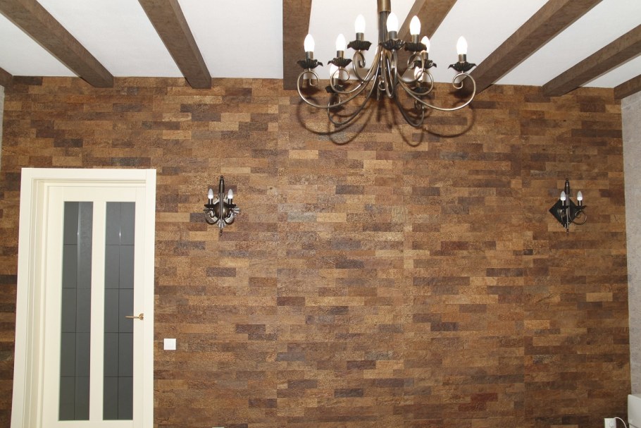 Настенное пробковое покрытие