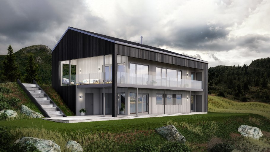 Домик в норвежском стиле