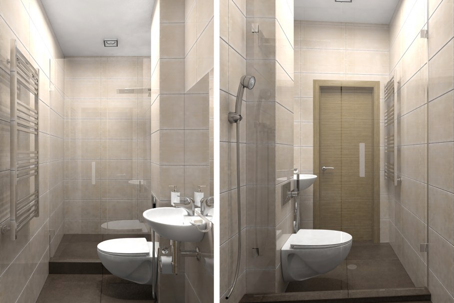 Гостевой санузел с душевой