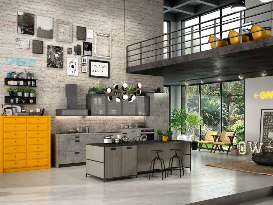 Кухня в стиле Урбан Джангл