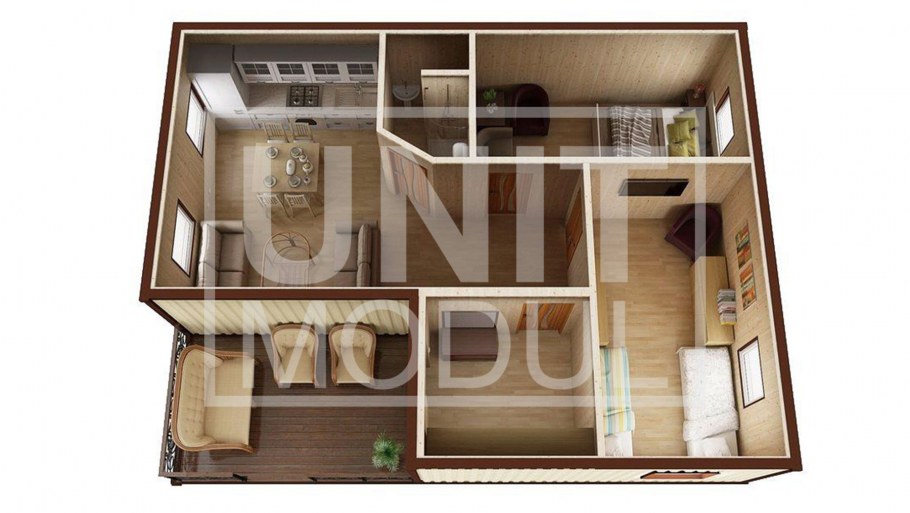 Дом бытовка 6на3 планировка