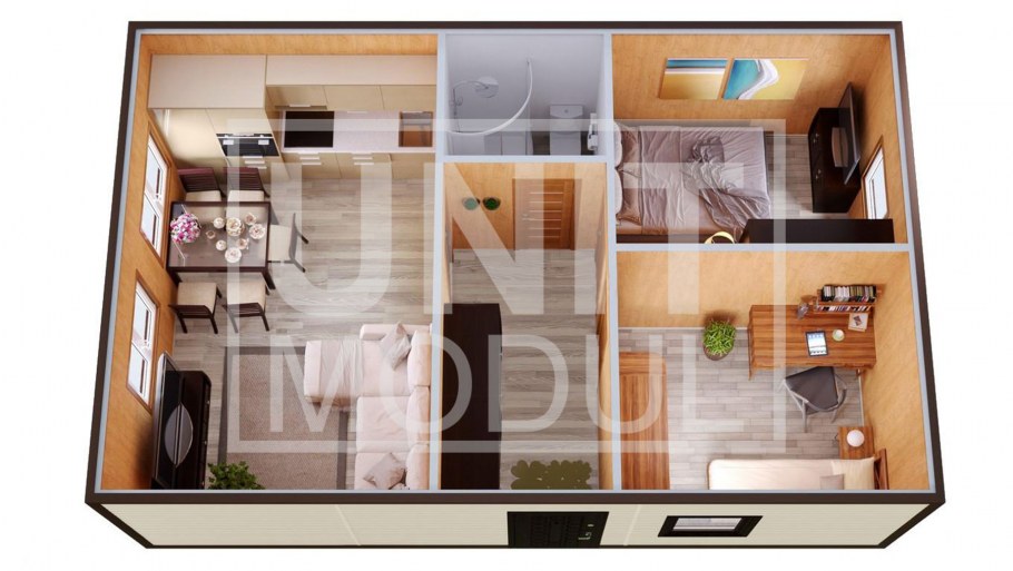 Модуль жилой 6х2.4 минидом