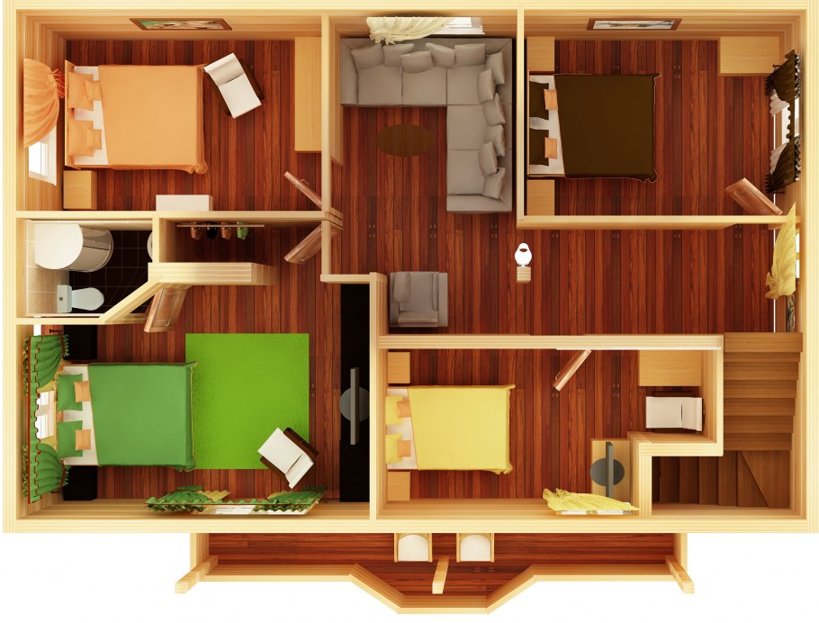 Дом с планировкой 3 х4