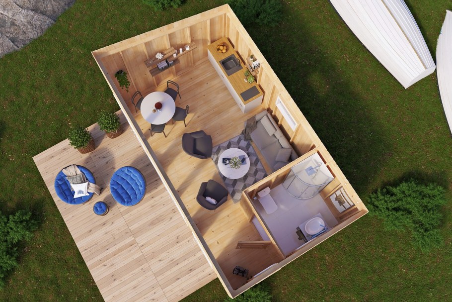 Планировка небольшой дачи