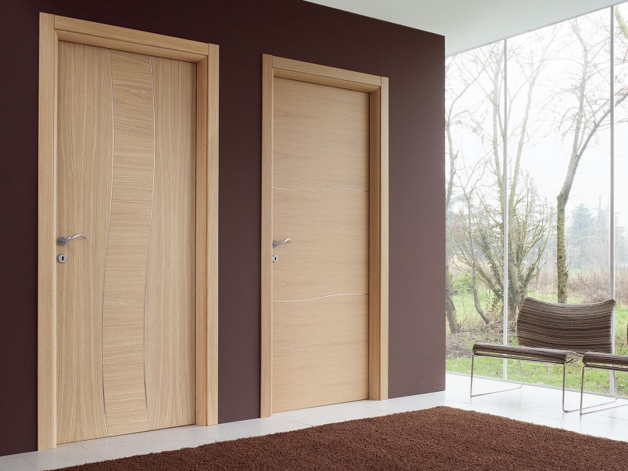 Двери межкомнатные беленый дуб в интерьере