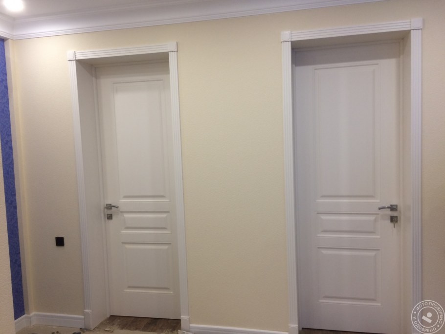 Двойные двери в гардеробную