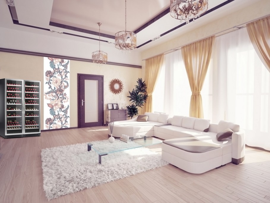 Интерьер зала в частном доме