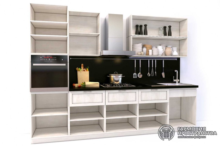 Кухня без фасадов