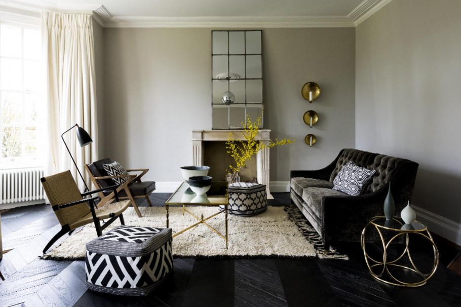 Монохромные цвета в интерьере