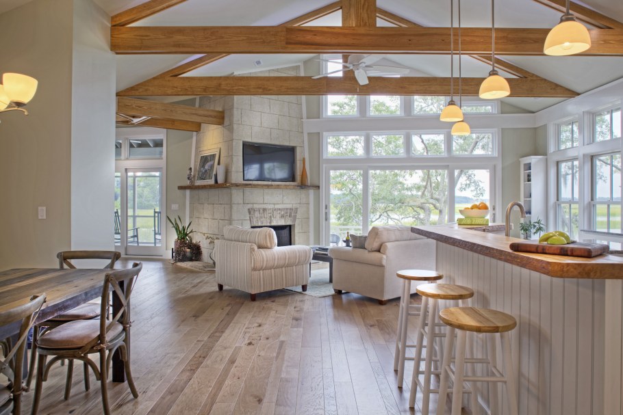 Второй свет с балками