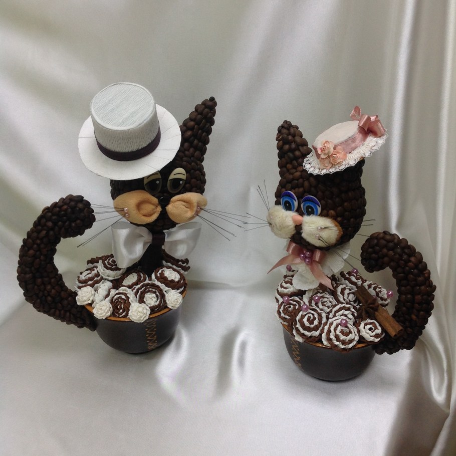Поделки из кофейных зерен