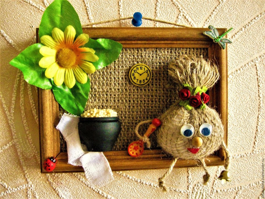 Панно из Мешковины