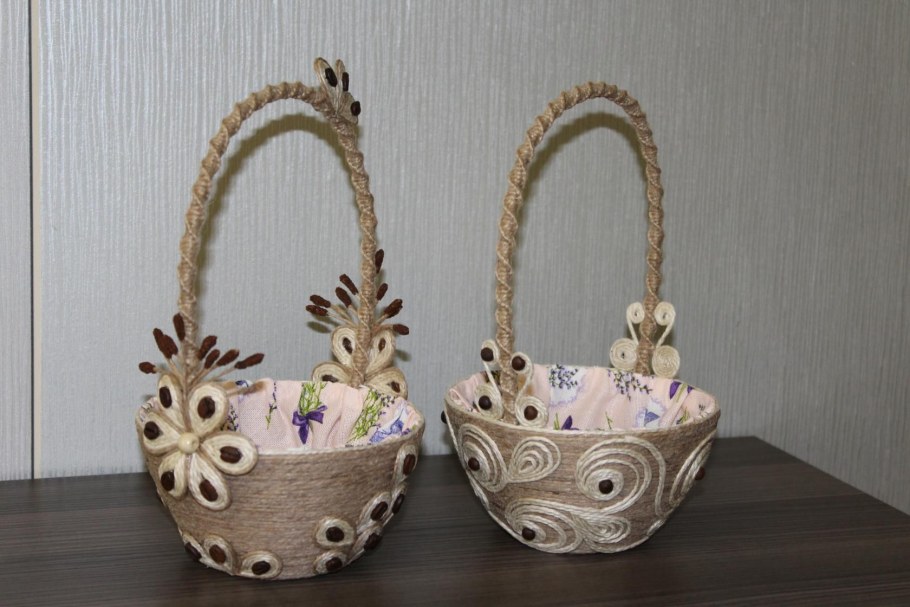 Корзинка своими руками из подручных материалов