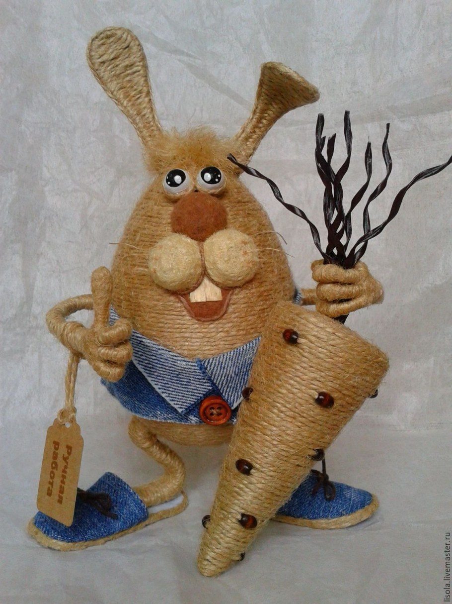 Игрушки из бечевки