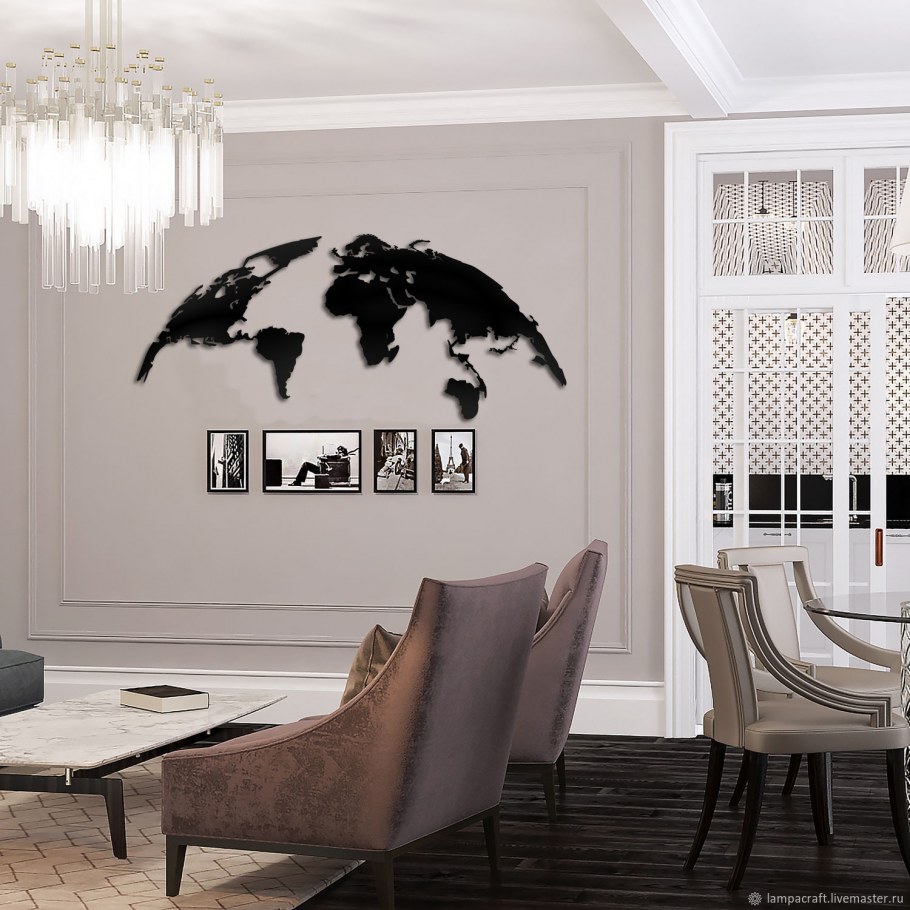 Панно из металла на стену в гостиную