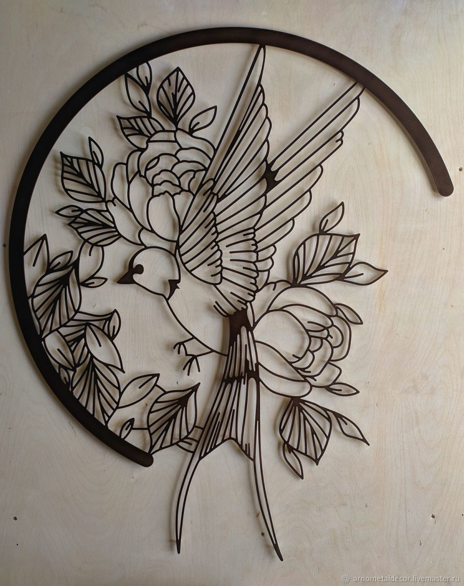 Панно из металла для кухни на стену