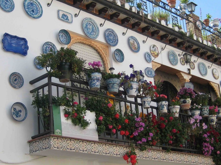 Балкон с растениями Средиземноморья