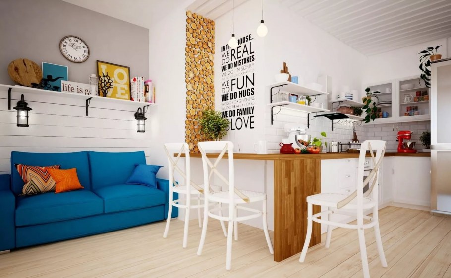 Студия в стиле Сканди