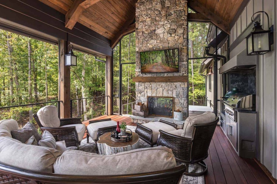 Терасска в рустикальном стиле