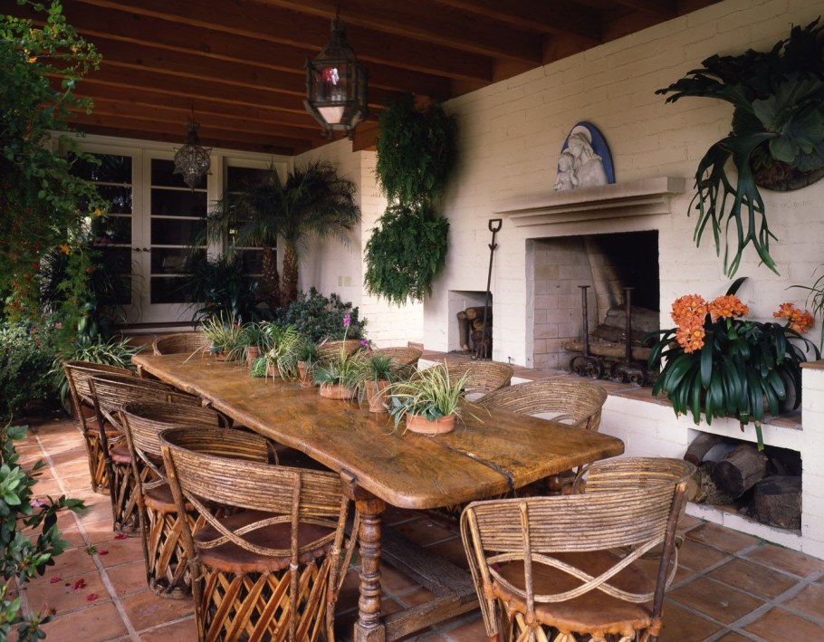 Беседки патио зона с мангалом