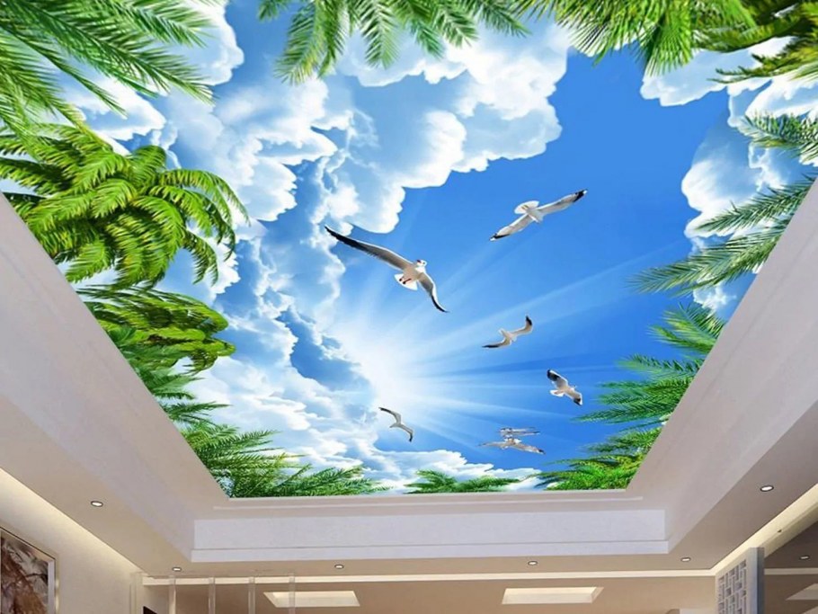 Натяжной потолок звездное небо в детской