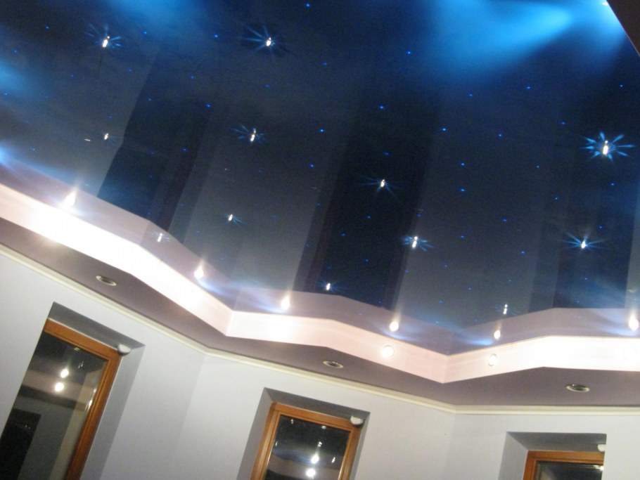 Натяжной потолок облака